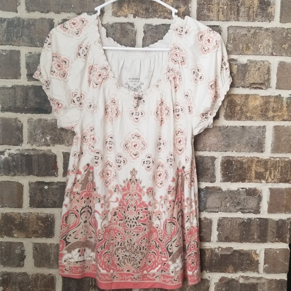 ❤Sonoma Life + Style Floral Top